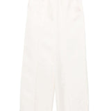 Pantaloni in raso in bianco Jil sander - donna 
