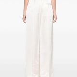 Pantaloni in raso in bianco Jil sander - donna 