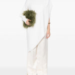 Pantaloni in raso in bianco Jil sander - donna 