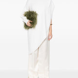 Pantaloni in raso in bianco Jil sander - donna 