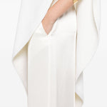 Pantaloni in raso in bianco Jil sander - donna 