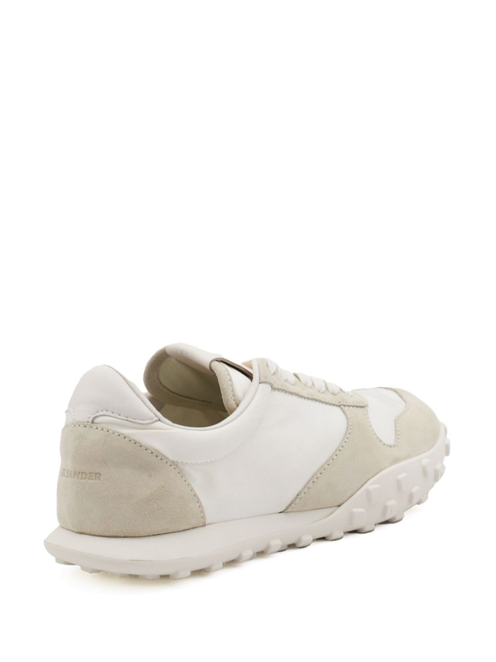 Sneakers basse in binco e beige Jil sander - donna 