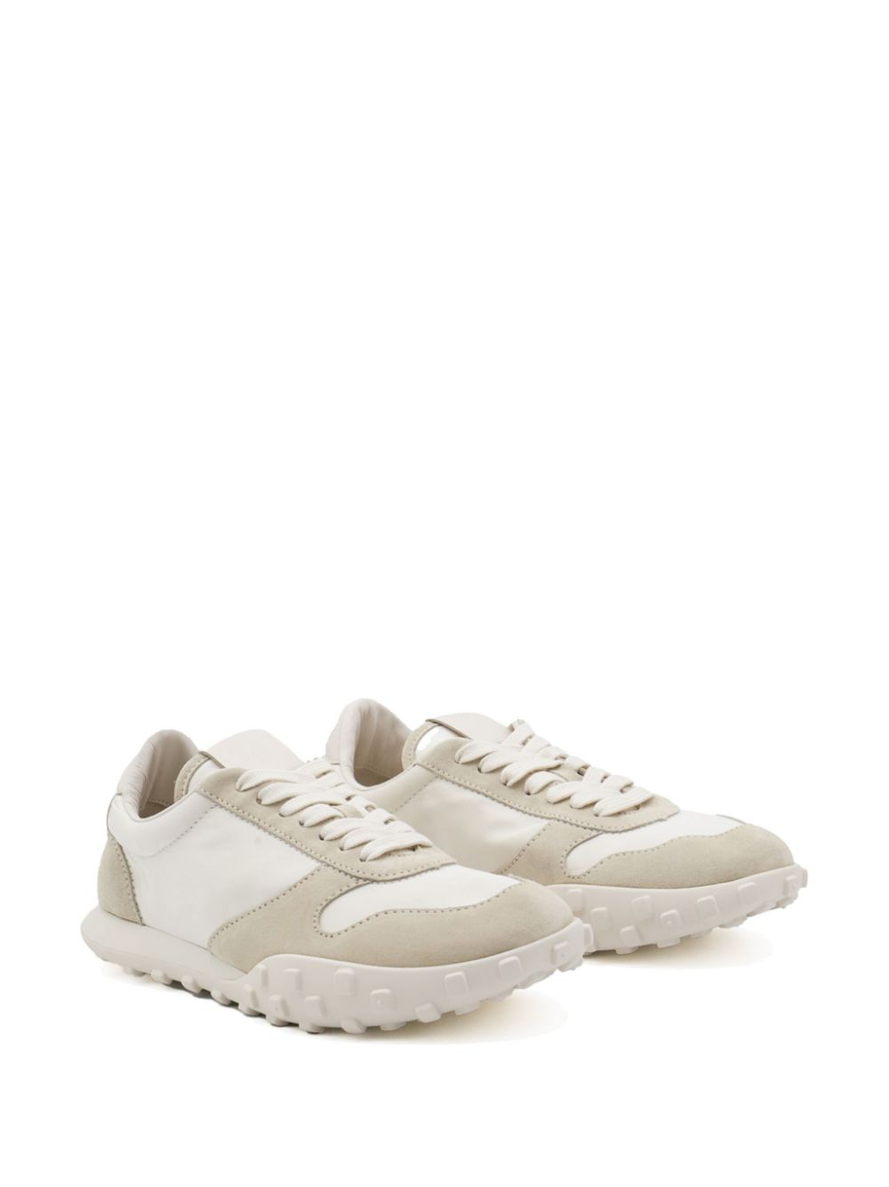 Sneakers basse in binco e beige Jil sander - donna 