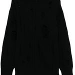 Maglione con effetto vissuto in nero Junya watanabe - donna 
