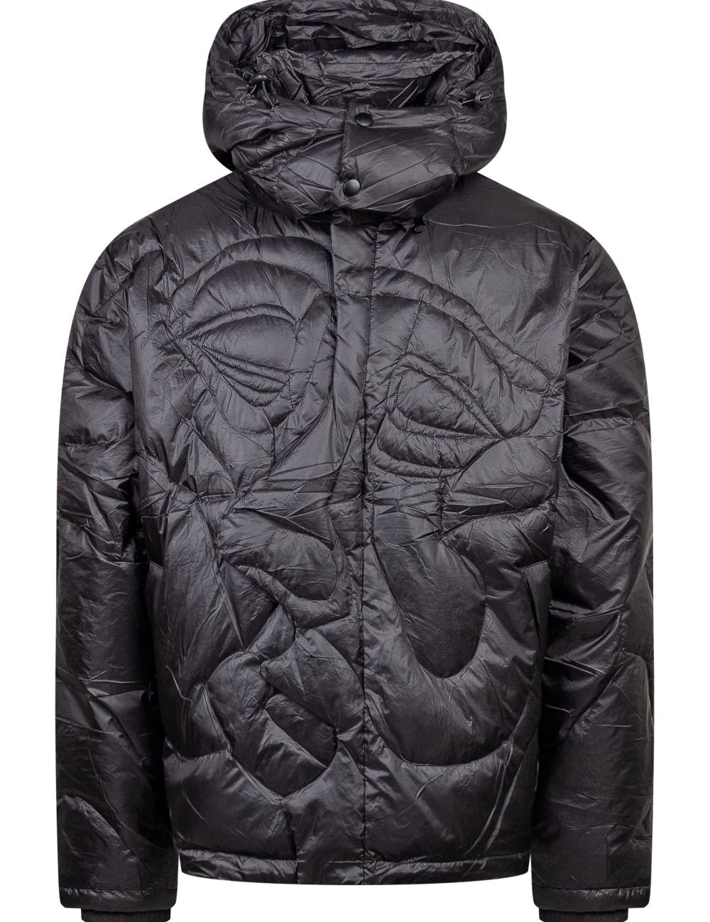 Trench con ricamo in nero - KIDSUPER uomo 