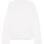 Maglione girocollo asimmetrico in bianco Laneus - donna 