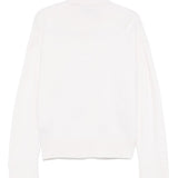 Maglione girocollo asimmetrico in bianco Laneus - donna 