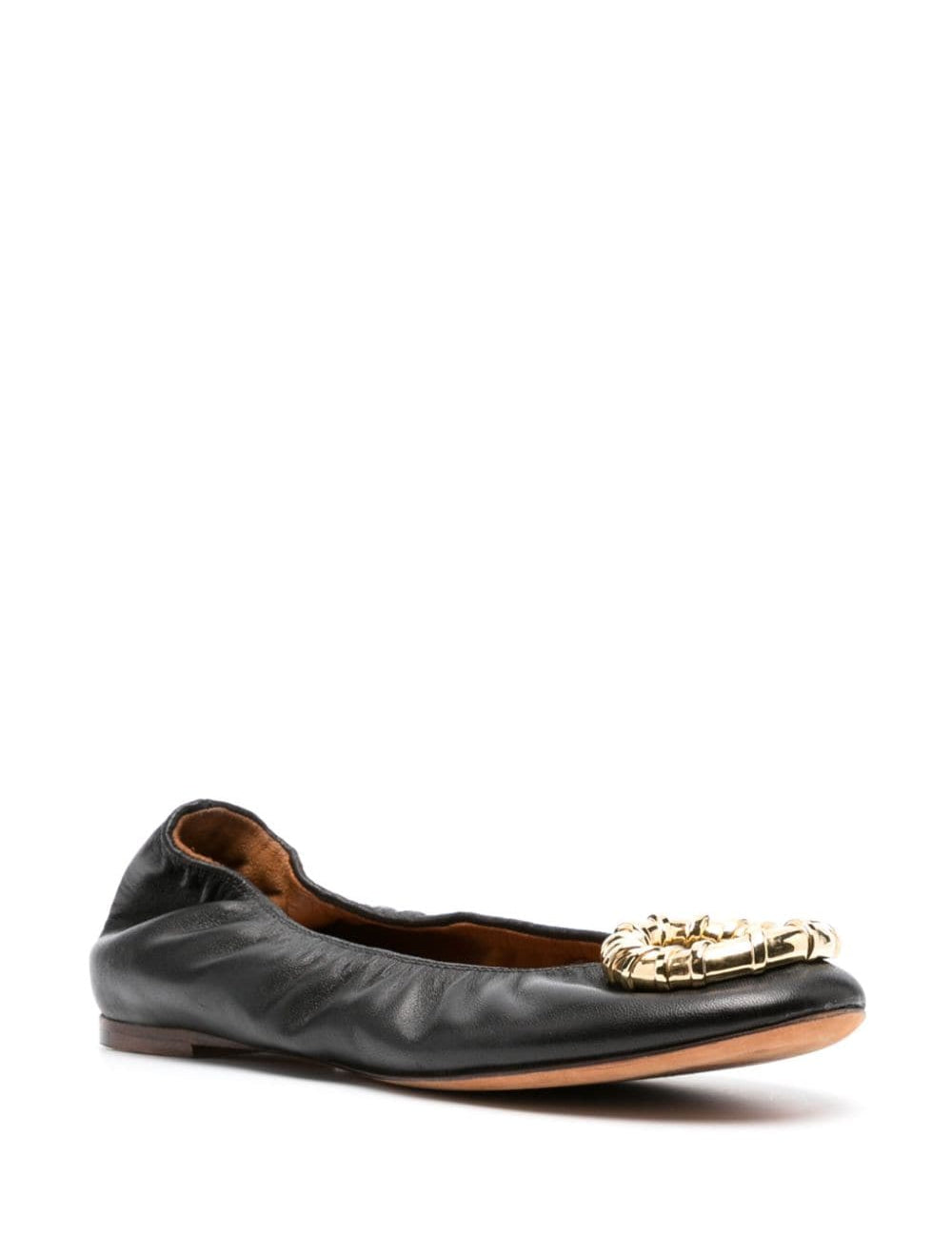 Ballerine con fibbia in nero di Lanvin - donna 