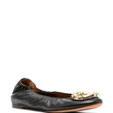 Ballerine con fibbia in nero di Lanvin - donna 