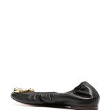 Ballerine con fibbia in nero di Lanvin - donna 