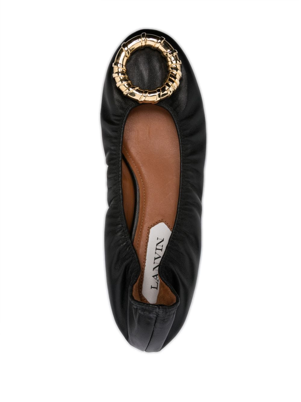 Ballerine con fibbia in nero di Lanvin - donna 