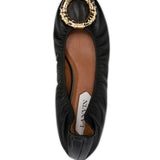 Ballerine con fibbia in nero di Lanvin - donna 