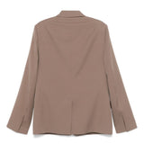 Giacca monopetto in lana in marrone Lanvin- uomo 