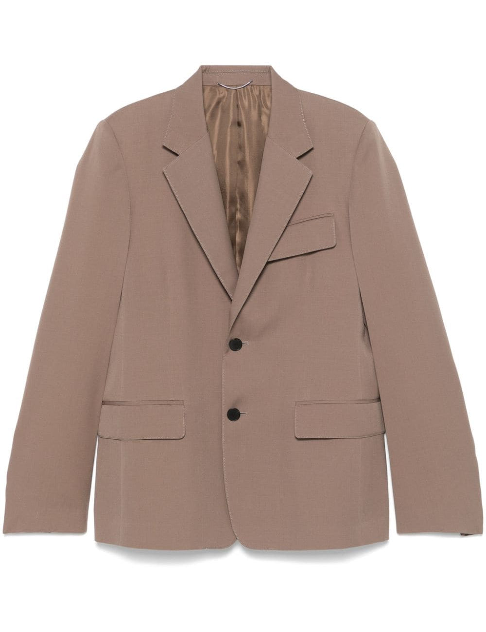 Giacca monopetto in lana in marrone Lanvin- uomo 