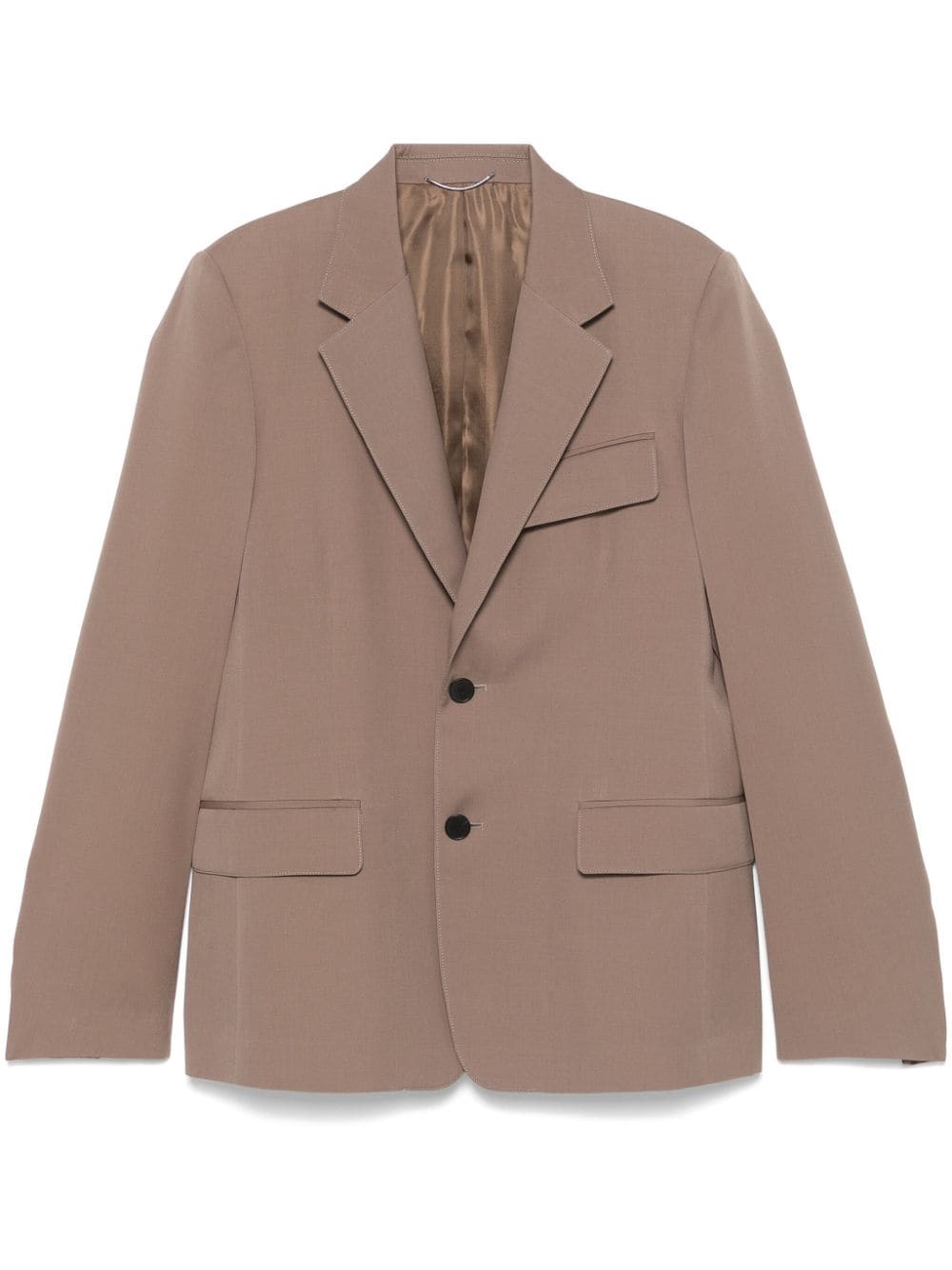 Giacca monopetto in lana in marrone Lanvin- uomo 