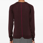 Maglione con scollo a v  in bordeaux Lanvin - donna 