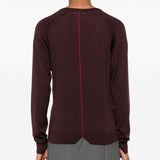 Maglione con scollo a v  in bordeaux Lanvin - donna 