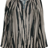 Blusa con stampa in grigio di Lanvin - donna 