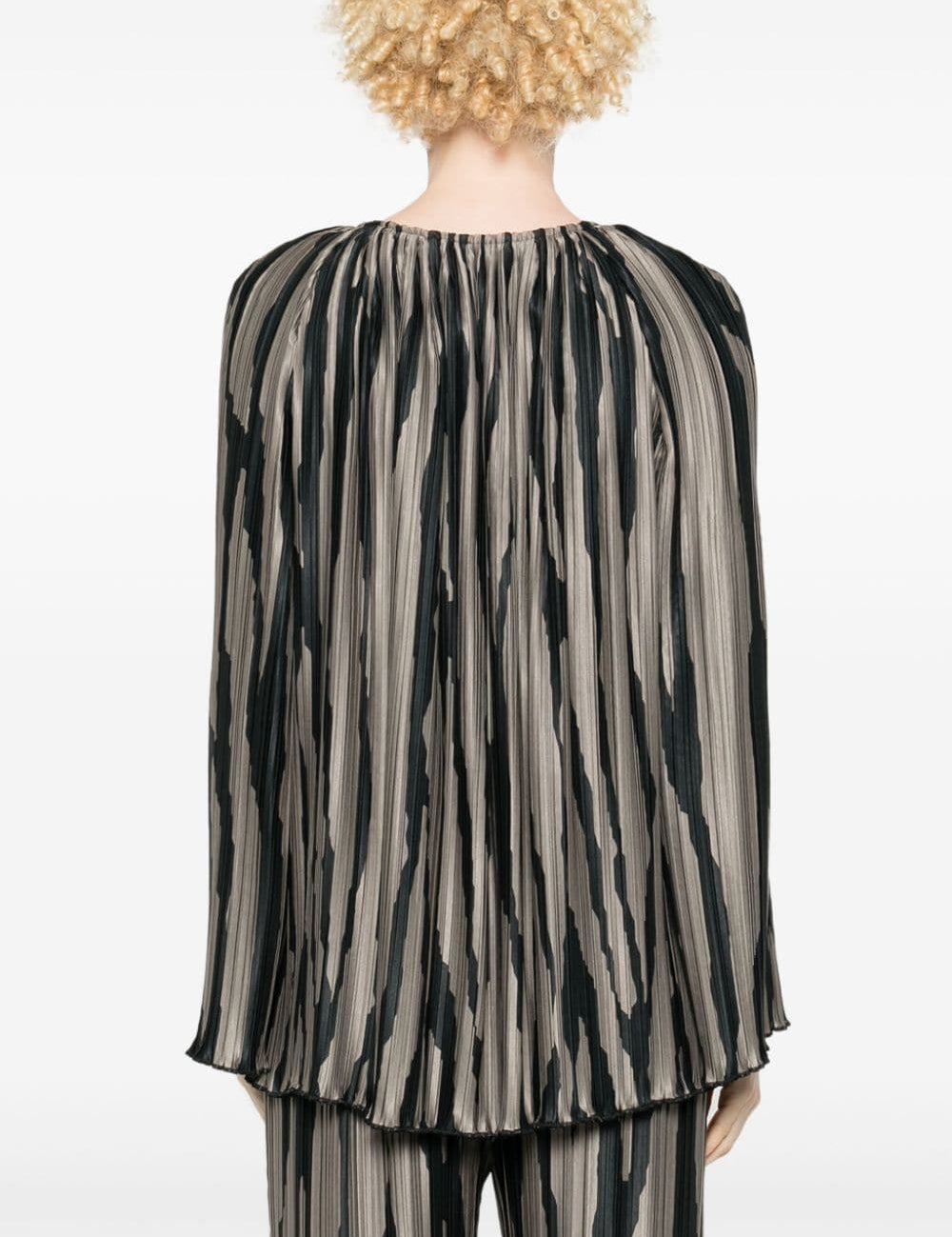 Blusa con stampa in grigio di Lanvin - donna 