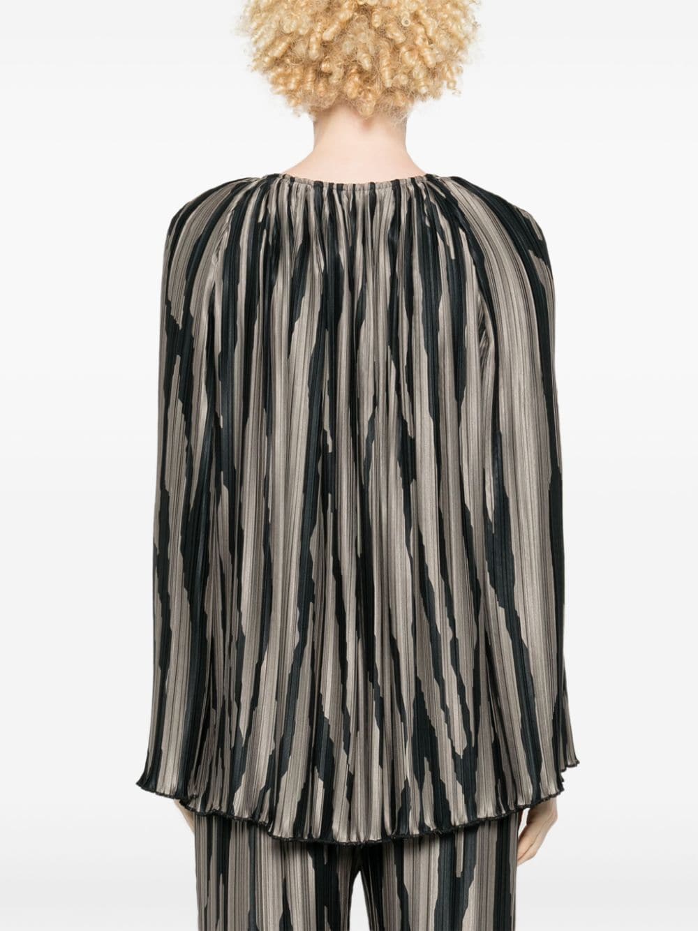 Blusa con stampa in grigio di Lanvin - donna 