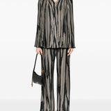 Blusa con stampa in grigio di Lanvin - donna 