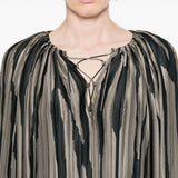 Blusa con stampa in grigio di Lanvin - donna 