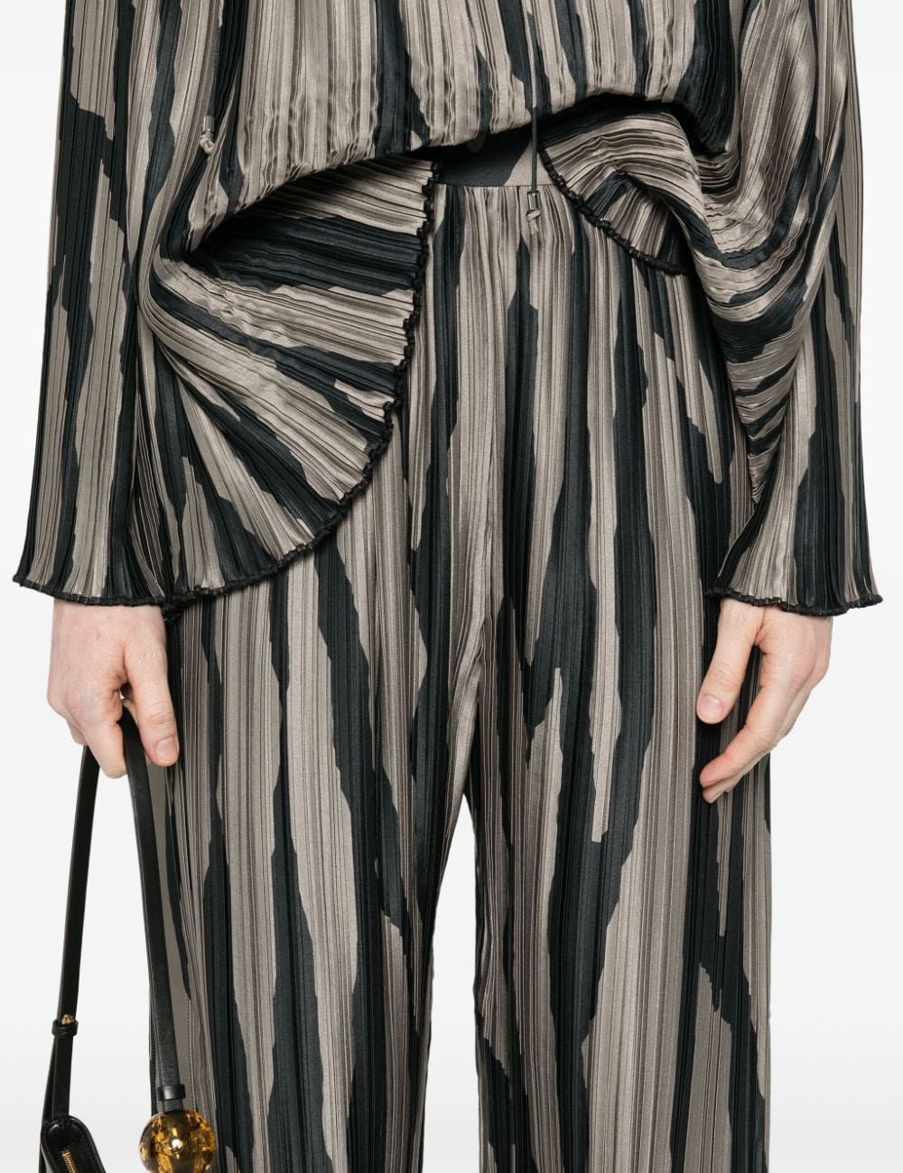 Pantaloni con stampa in grigio di Lanvin - donna 