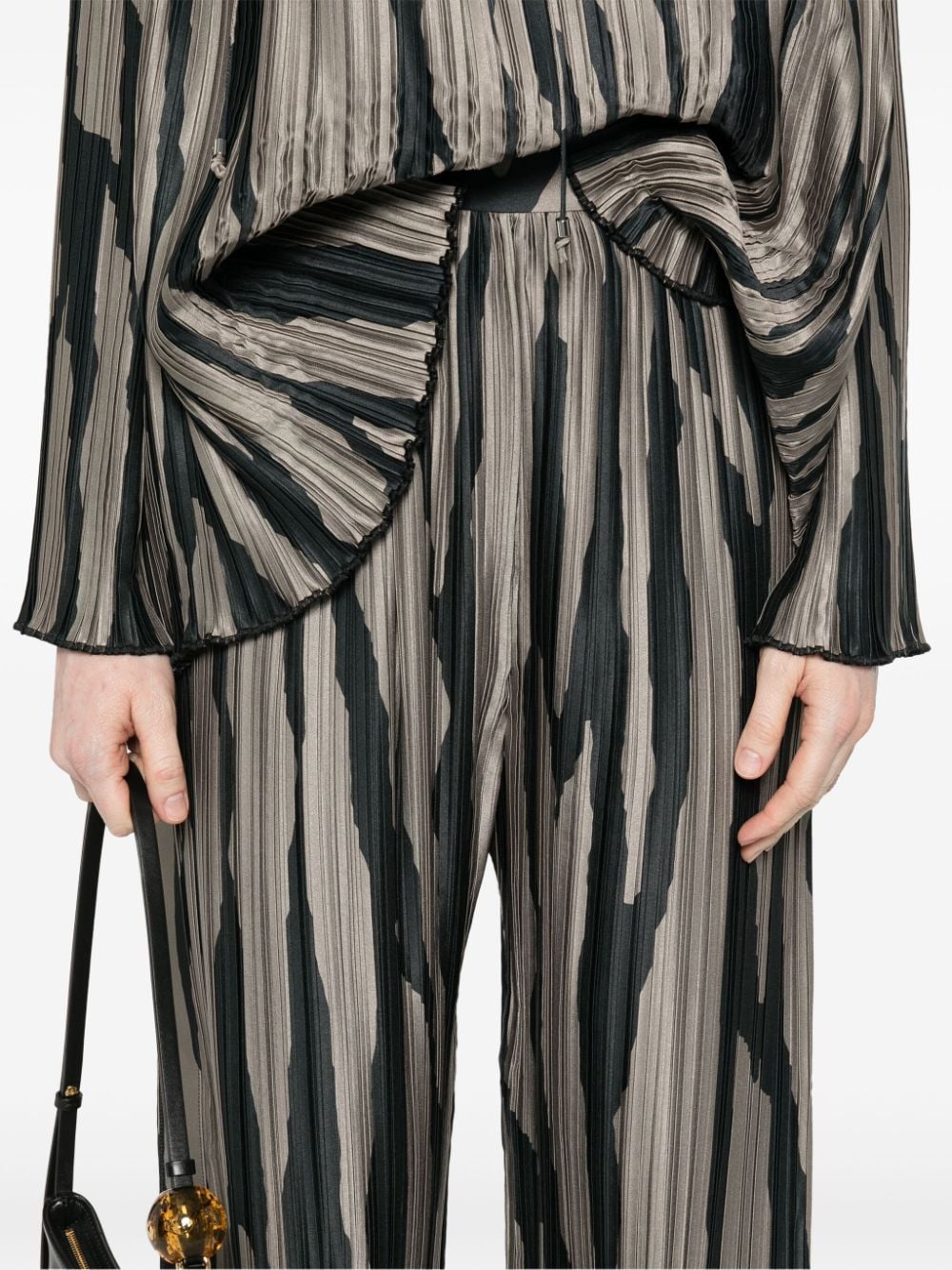Pantaloni con stampa in grigio di Lanvin - donna 