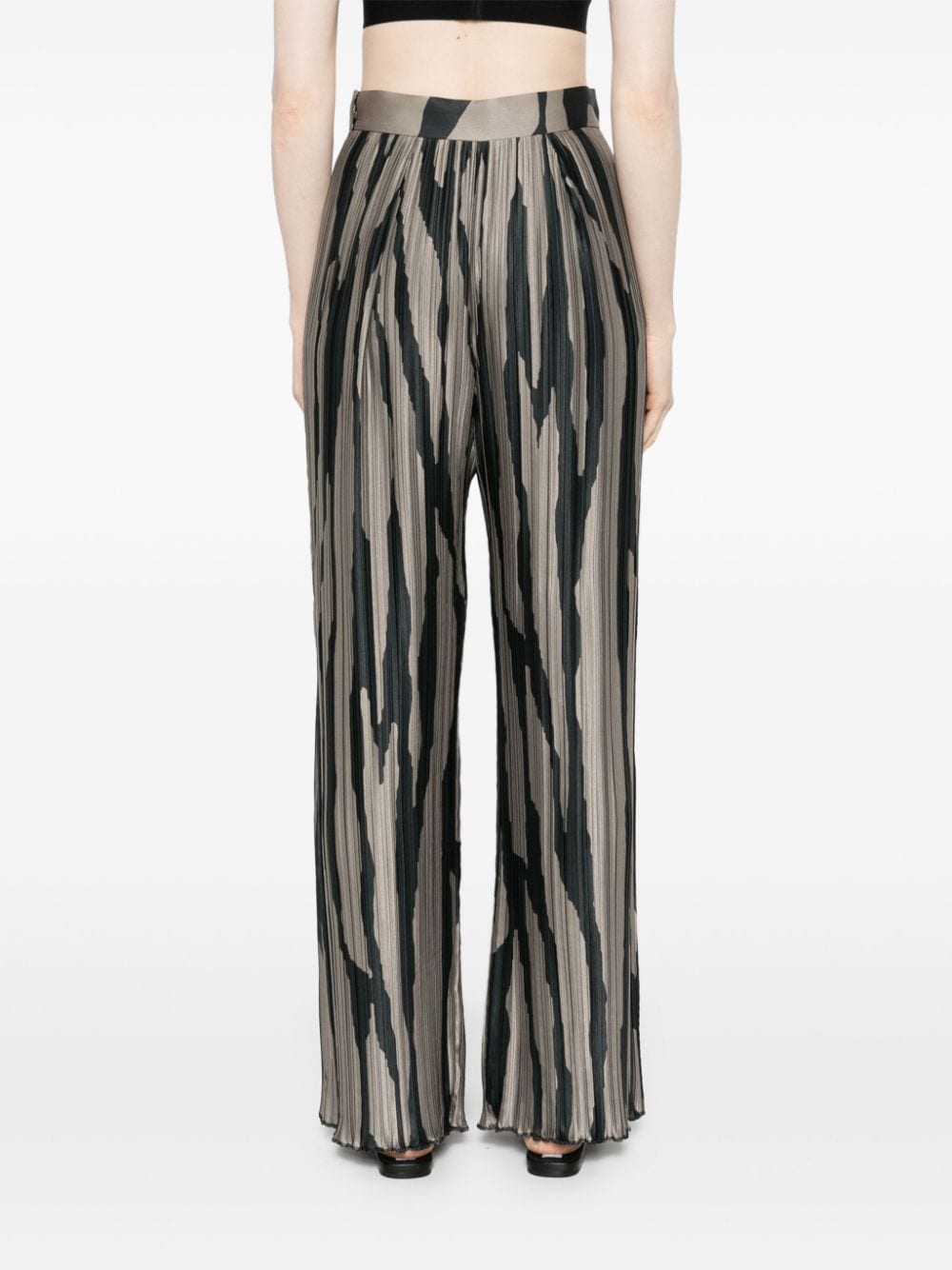 Pantaloni con stampa in grigio di Lanvin - donna 