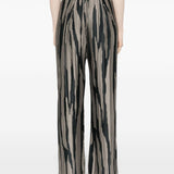 Pantaloni con stampa in grigio di Lanvin - donna 