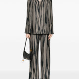 Pantaloni con stampa in grigio di Lanvin - donna 