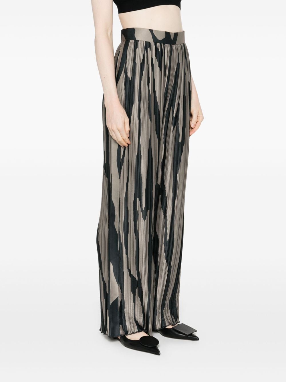 Pantaloni con stampa in grigio di Lanvin - donna 