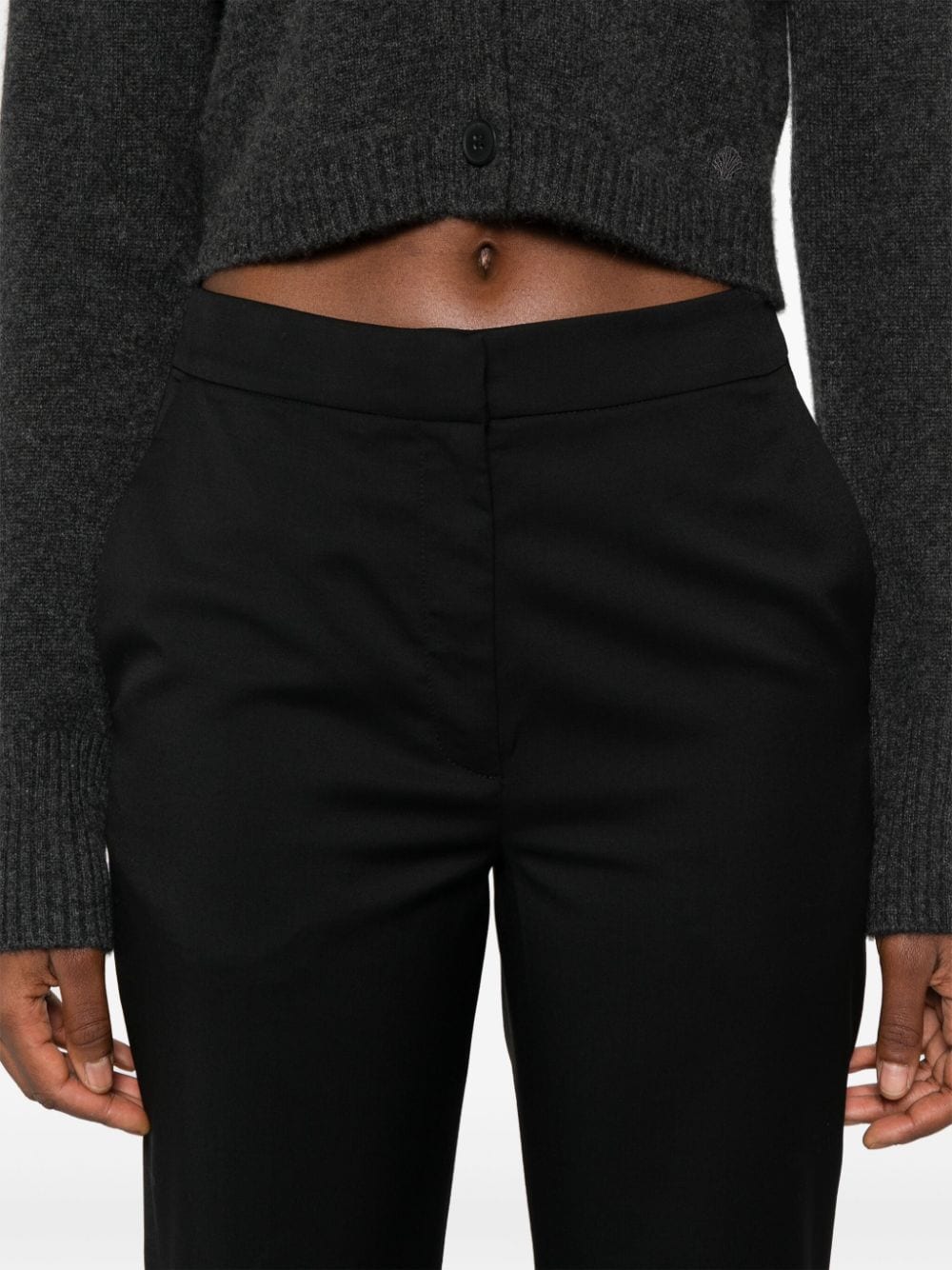 Pantaloni dorkas in nero Loulou Studio - donna 