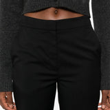 Pantaloni dorkas in nero Loulou Studio - donna 