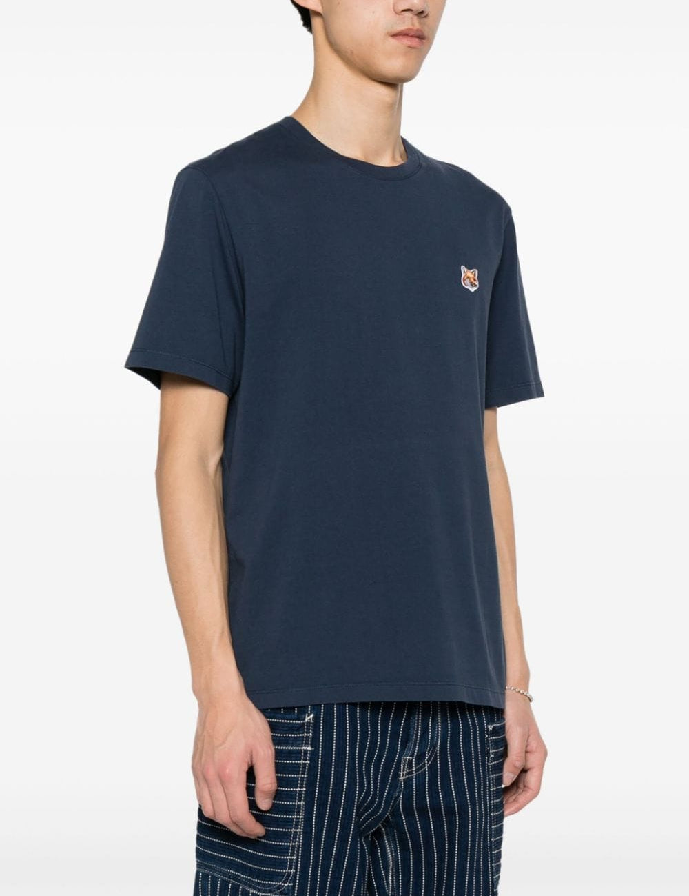 T-shirt con stampa Fox in blu - uomo 