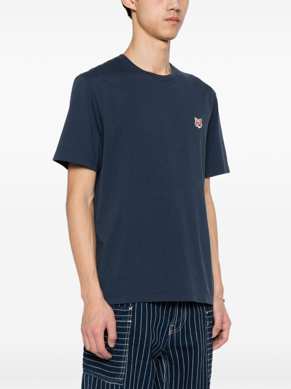 T-shirt con stampa Fox in blu - uomo 
