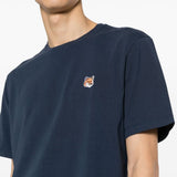 T-shirt con stampa Fox in blu - uomo 