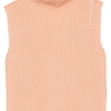 Gilet a coste con logo color pesca Marni - donna 