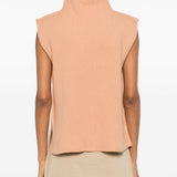 Gilet a coste con logo color pesca Marni - donna 