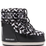 Stivaletti Icon Optical in bianco e nero Moon Boot - unisex 