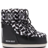 Stivaletti Icon Optical in bianco e nero Moon Boot - unisex 