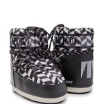 Stivaletti Icon Optical in bianco e nero Moon Boot - unisex 