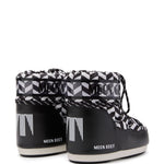 Stivaletti Icon Optical in bianco e nero Moon Boot - unisex 