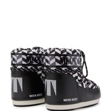 Stivaletti Icon Optical in bianco e nero Moon Boot - unisex 