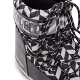 Stivaletti Icon Optical in bianco e nero Moon Boot - unisex 