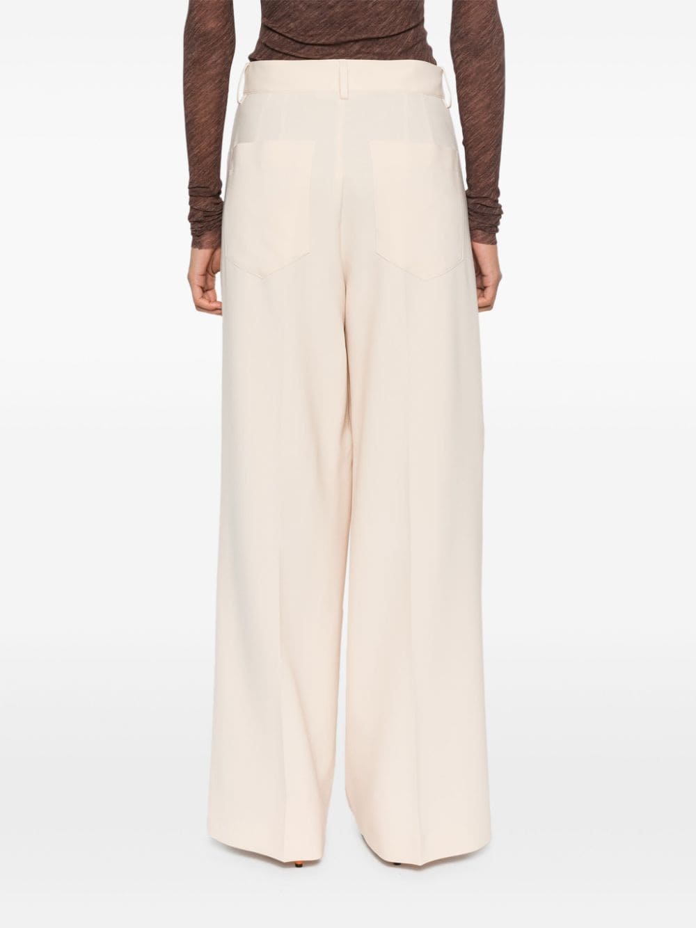 Pantaloni a gamba ampia in avorio Philosophy - donna 
