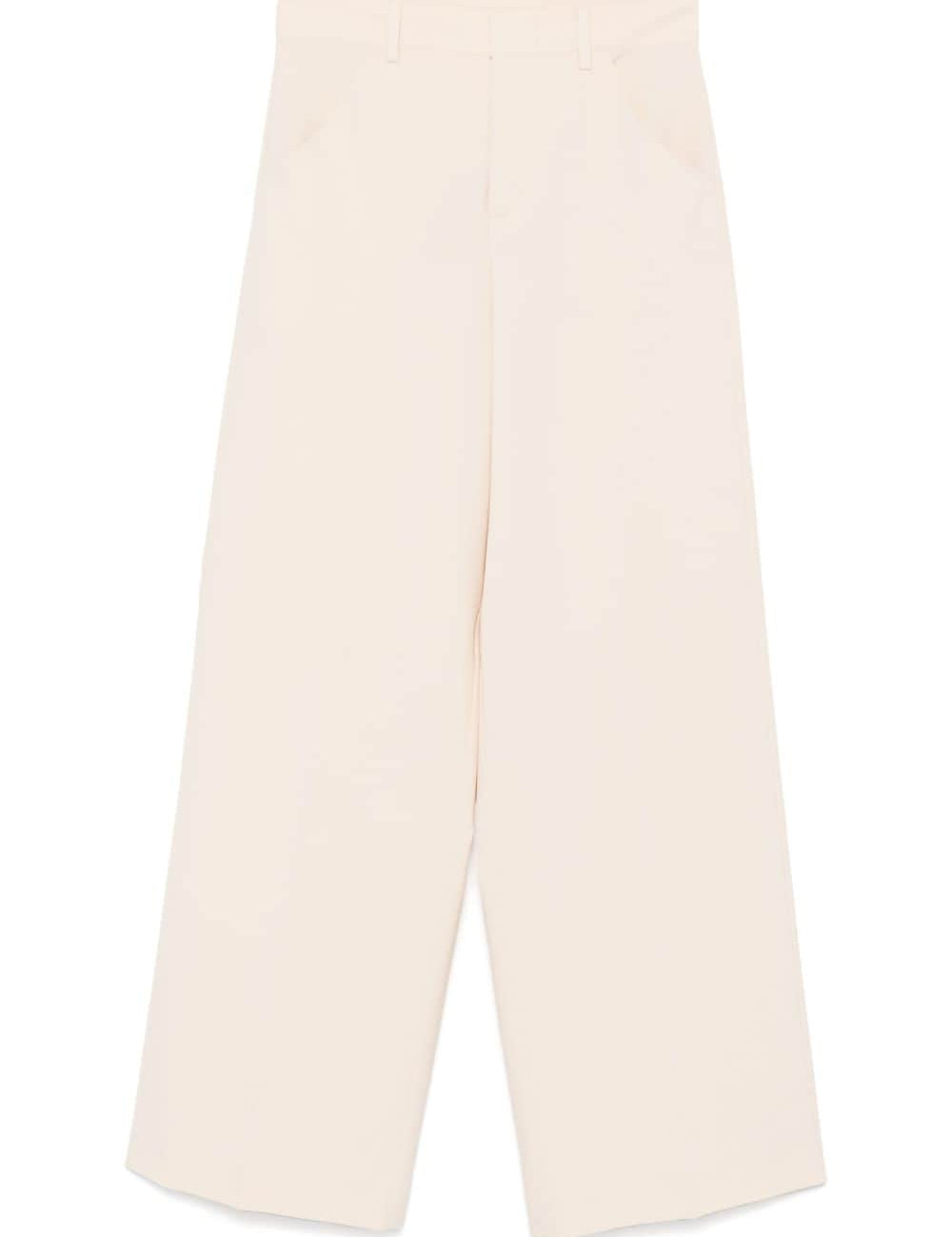 Pantaloni a gamba ampia in avorio Philosophy - donna 