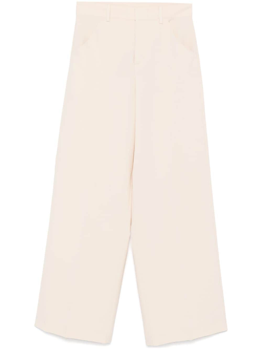 Pantaloni a gamba ampia in avorio Philosophy - donna 