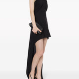 Abito con scollo all'americana in nero Philosophy di Lorenzo Serafini - donna 