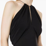 Abito con scollo all'americana in nero Philosophy di Lorenzo Serafini - donna 
